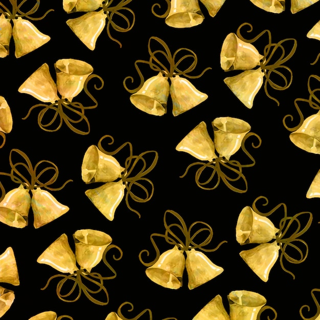 Fundo de padrão de natal dourado