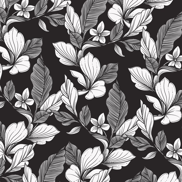 fundo de padrão de ornamento desenhado à mão bonita