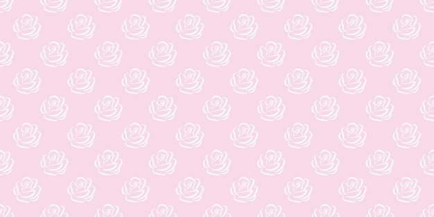 Vetor fundo de padrão de repetição sem costura rosa rosa e branco