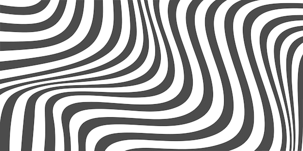 Fundo de padrão plano abstrato de conceito ondulado de vetor de zebra