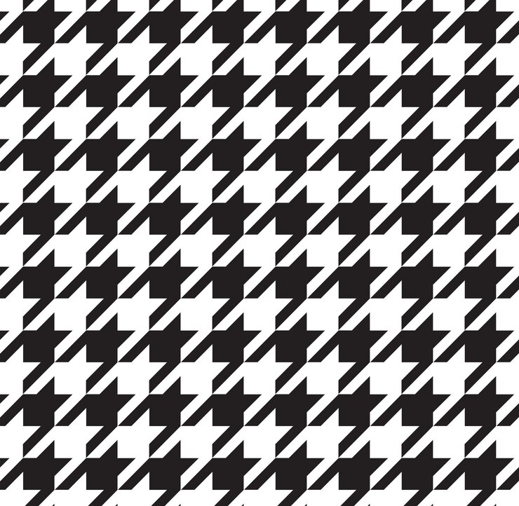 Vetor fundo de padrão sem costura do vetor clássico de houndstooth