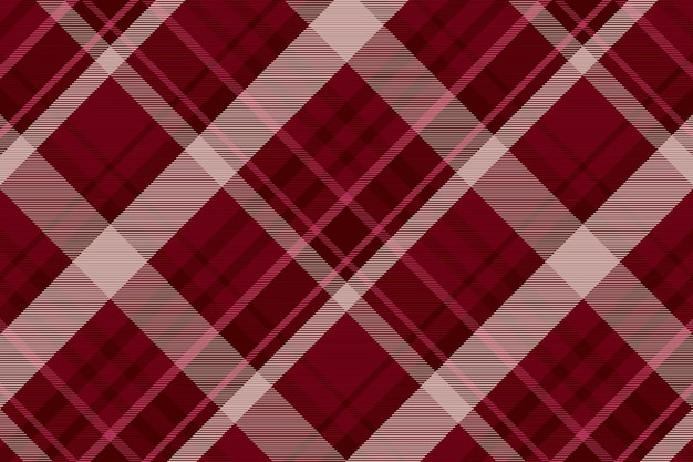 Fundo de padrão xadrez tartan sem costura textura de tecido ilustração vetorial