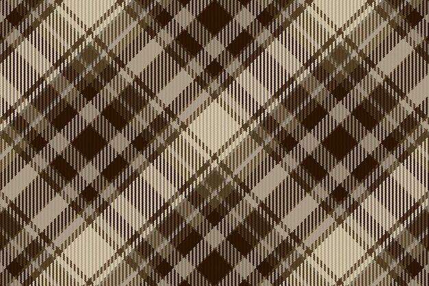 Fundo de padrão xadrez tartan sem costura textura de tecido ilustração vetorial