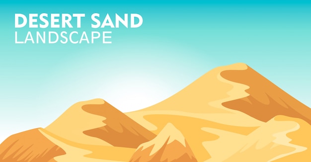 Fundo de paisagem de areia do deserto