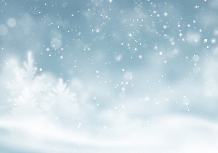 Vetor fundo de paisagem de inverno nevado de natal. fundo de poeira de neve do inverno.