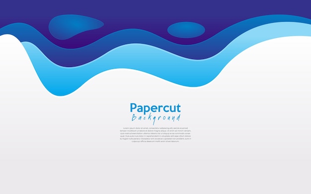 fundo de papel abstrato moderno azul