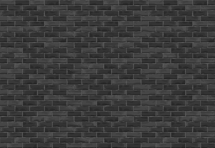Vetor fundo de parede de tijolos pretos