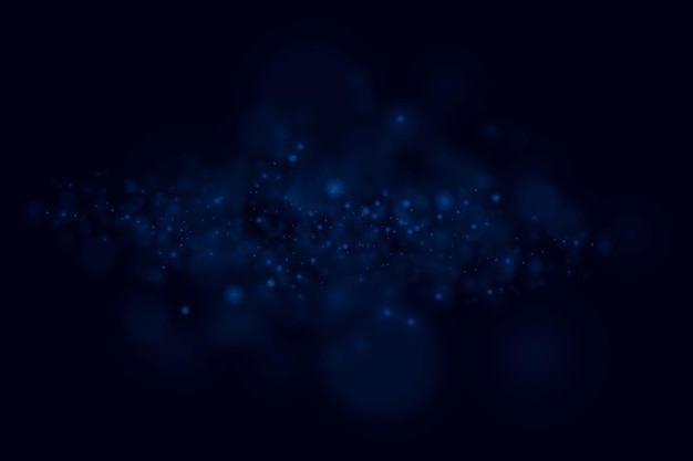 Fundo de partículas de poeira mágica caindo conceito futurista abstrato