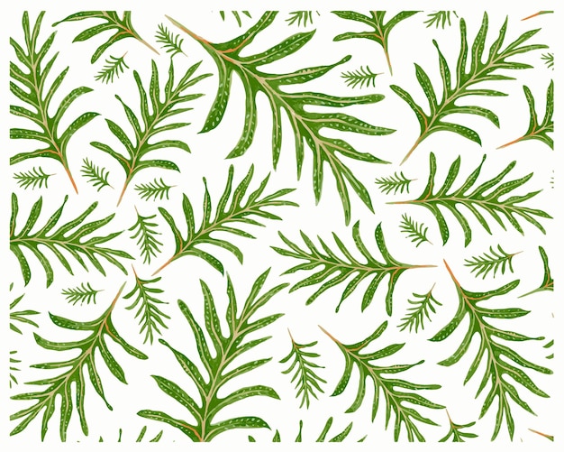 Vetor fundo de phymatosorus scolopendria ou monarch ferns