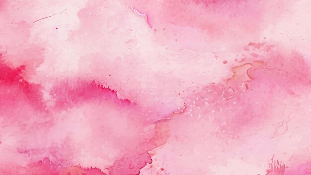 Vetor fundo de pintura a aquarela rosa