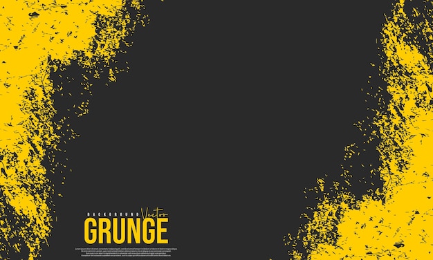 Fundo de pneus grunge vector abstrato preto e amarelo