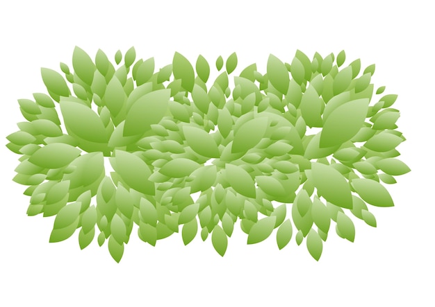 Vetor fundo de primavera com folhas verdes ilustração vetorial
