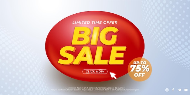 Fundo de promoção de grande venda com oferta
