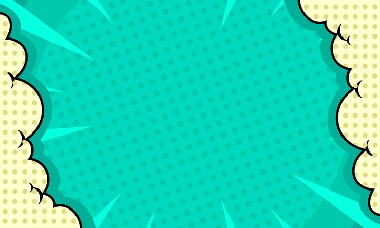Vetor fundo de quadrinhos com ilustração de nuvem