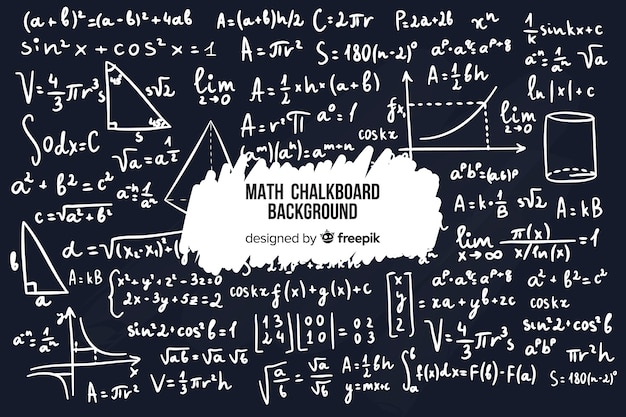 Fundo de quadro de matemática realista