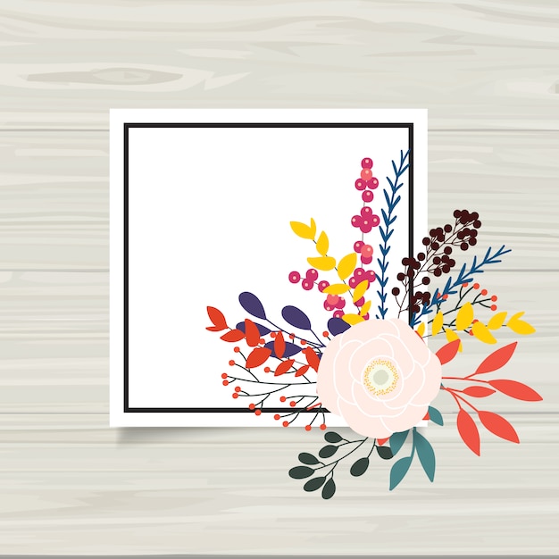 Fundo de quadro floral