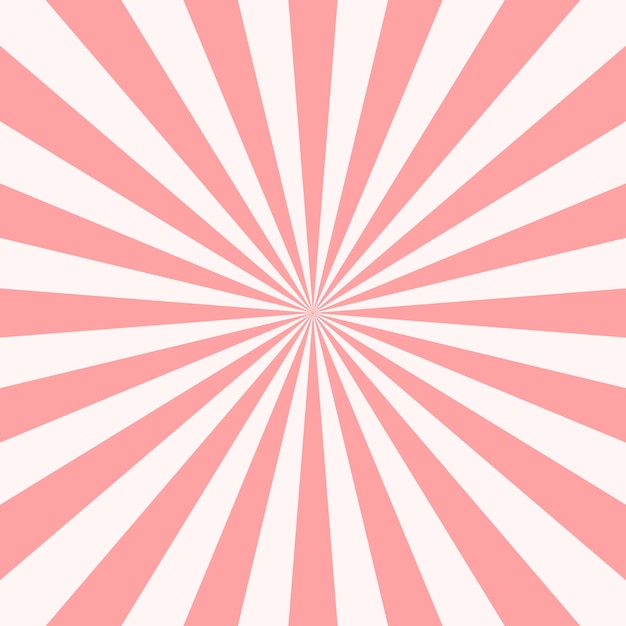 Vetor fundo de raios de sol abstrato rosa.