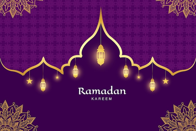 Fundo de ramadan kareem com mandala