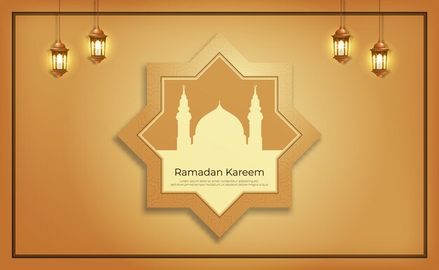 Fundo de ramadan kareem