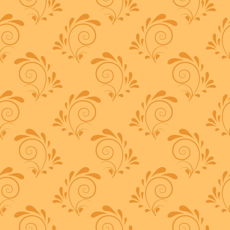 Vetor fundo de redemoinho decorativo de tangerina