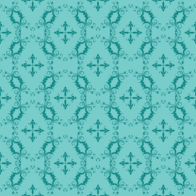 Fundo de redemoinho ornamental de turquesa e cerceta