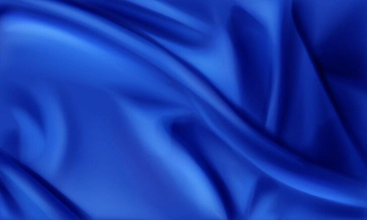 Vetor fundo de seda azul vetorial realista