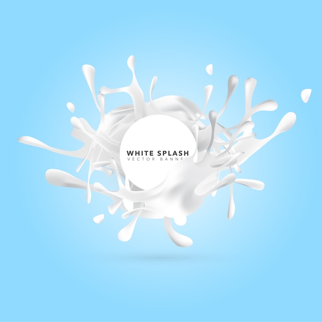Fundo de splash branco