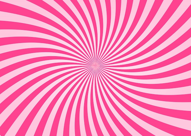 Fundo de sunburst de redemoinho rosa