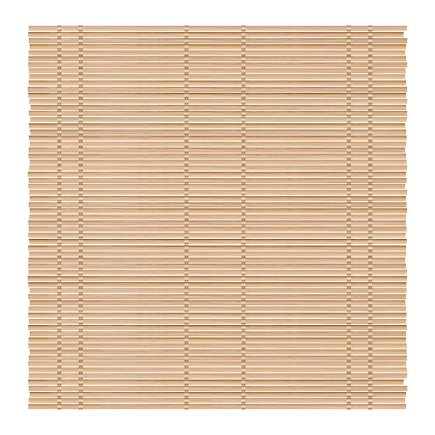 fundo de tapete de bambu para fazer sushi vista superior textura realista makisu ou cortina vetor