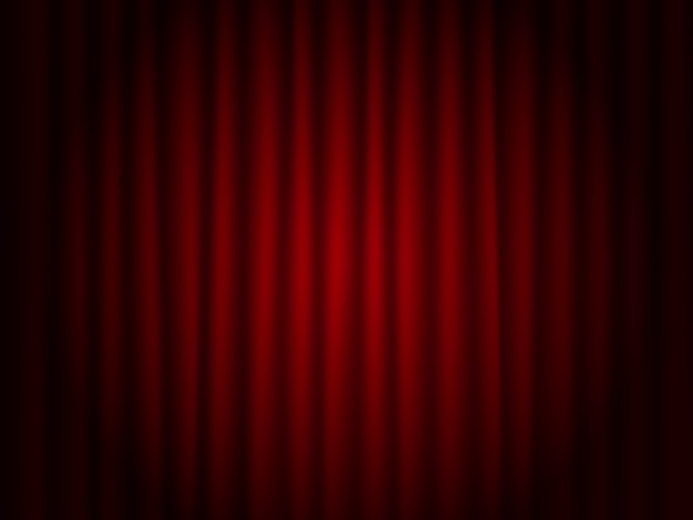 Fundo de teatro vermelho drape