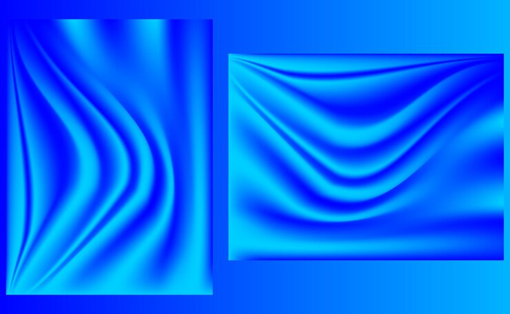 Vetor fundo de tecido de seda azul