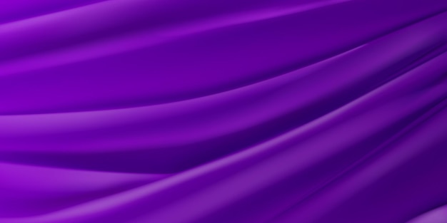 Vetor fundo de tecido roxo com várias dobras