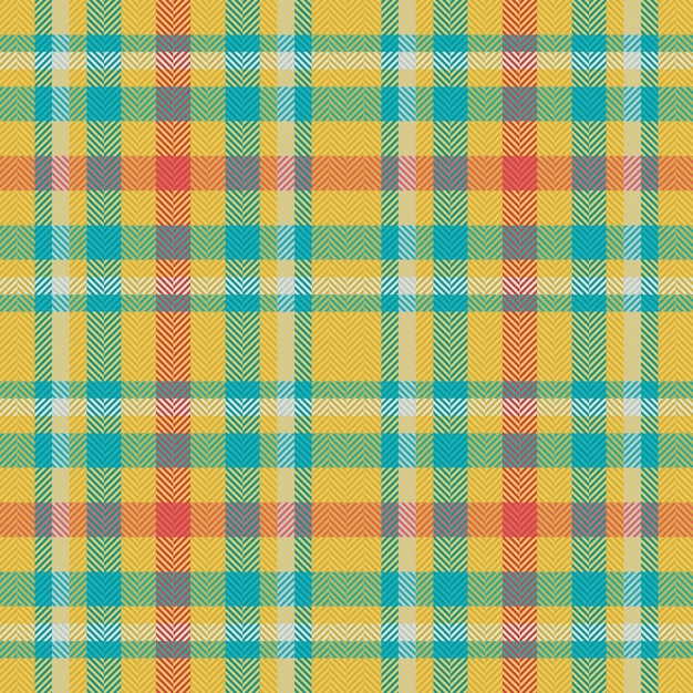 Fundo de tecido vetor de textura tartan sem costura padrão têxtil xadrez xadrez