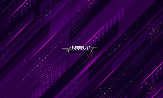 Fundo de tecnologia abstrato roxo