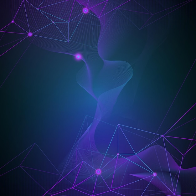 Fundo de tecnologia azul abstrato