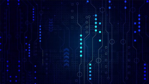 Fundo de tecnologia com dados digitais de alta tecnologia