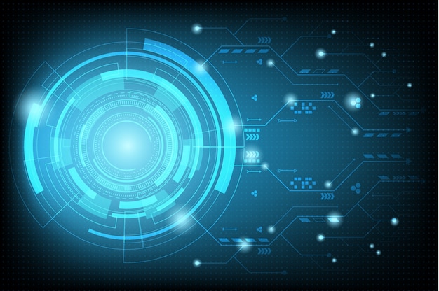 fundo de tecnologia de circuito futurista abstrata