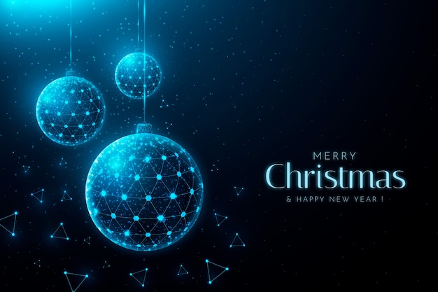 Fundo de tecnologia de natal gradiente