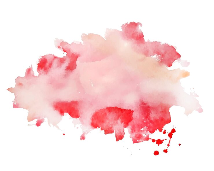 Vetor fundo de textura de aquarela vermelha abstrata em estilo bagunçado