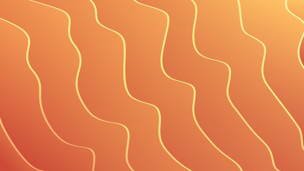 Vetor fundo de textura de luxo moderno onda abstrata laranja