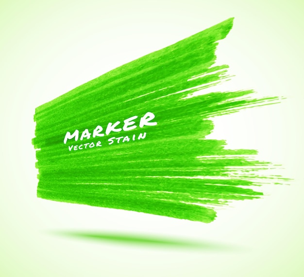 Vetor fundo de textura de mancha de marcador verde em perspectiva banner de venda texturizado grunge logotipo do vetor