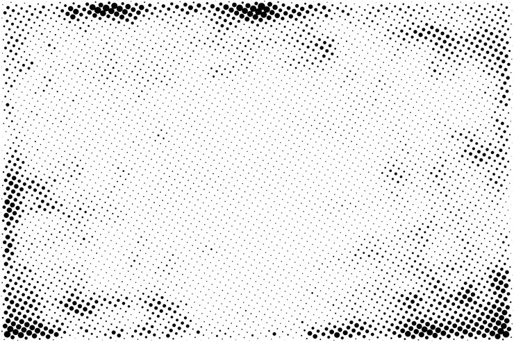 Vetor fundo de textura de padrão semitono grunge abstrato preto
