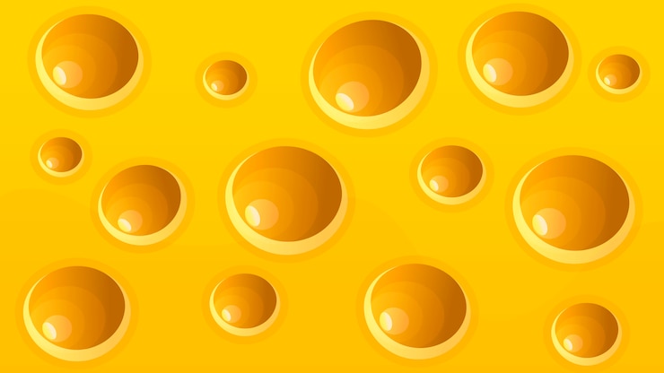 Vetor fundo de textura de queijo realista