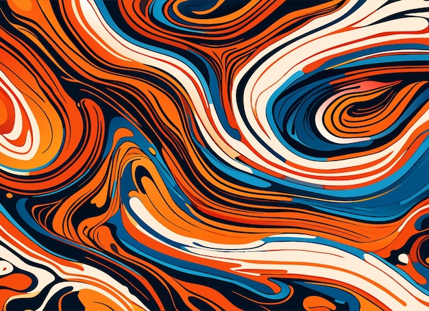 Fundo de textura fluida com efeito de pintura giratória abstrata