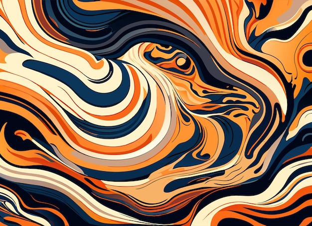 Fundo de textura fluida com efeito de pintura giratória abstrata