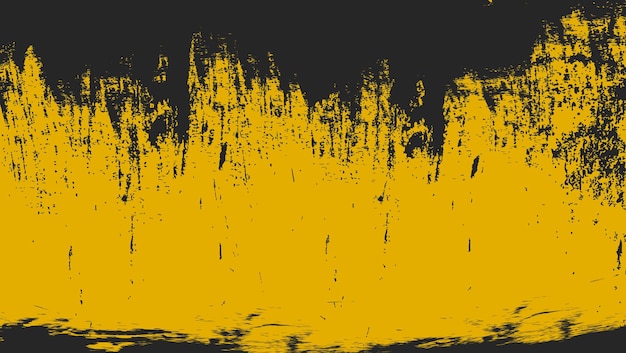 Fundo de textura grunge abstrato amarelo preto riscado