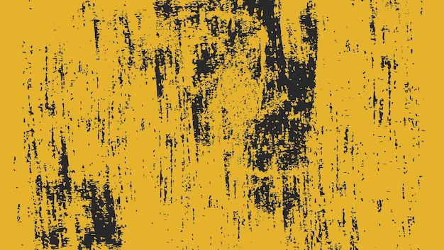 Vetor fundo de textura grunge preto amarelo abstrato