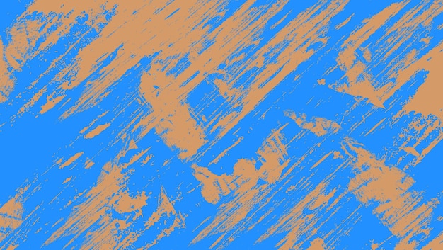 Vetor fundo de tinta laranja azul abstrato textura áspera