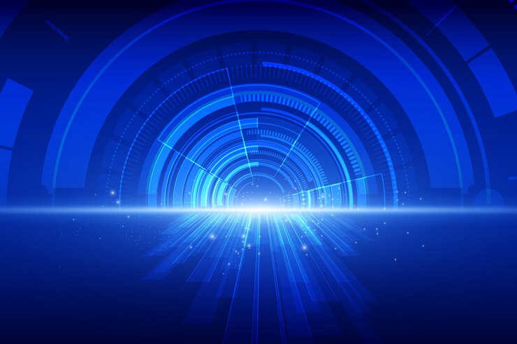 Vetor fundo de velocidade abstrata tecnologia