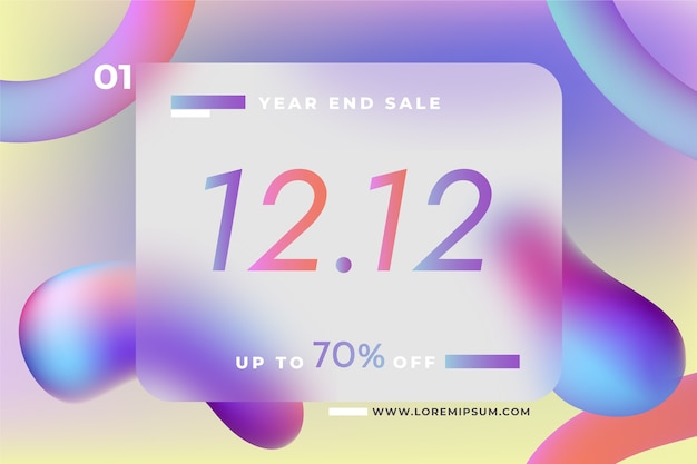 Fundo de venda gradiente 12.12